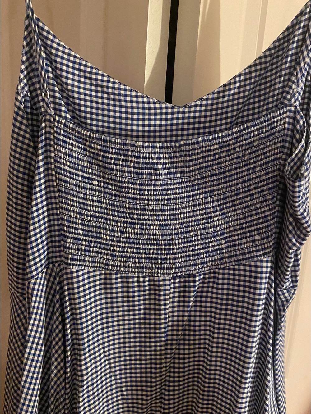 Old Navy Blue and White Gingham Dress - Picture 2 of 4